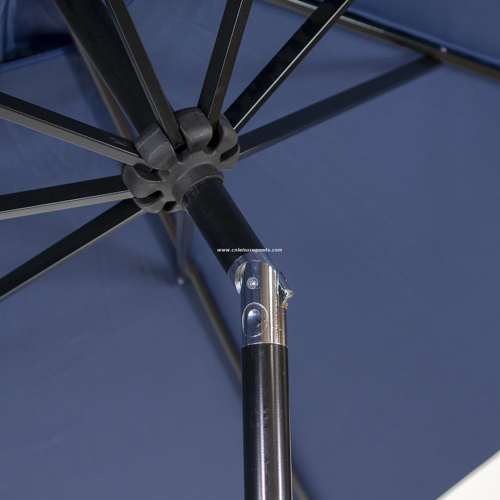 3.5M Balcony Patio UV Resistant Outdoor Durable Parasol with 8 Sturdy Ribs Garden Beach Restaurant Umbrella