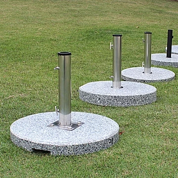 Marble base for patio umbrellas