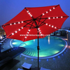 Uplion 10FT Patio LED Light Garden Furniture Outdoor Umbrellas Sun Shade Umbrella Parasol