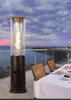 Patio Propane Stainless Steel Large-Wheeled Mainstays Gas Heater Garden Standing Heater