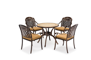 Uplion garden patio street villa luxurious cast aluminum table and chair furniture set