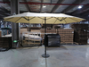 Uplion 15ft Garden Twin Shade Outdoor Double-sided Market Parasol Patio Umbrella
