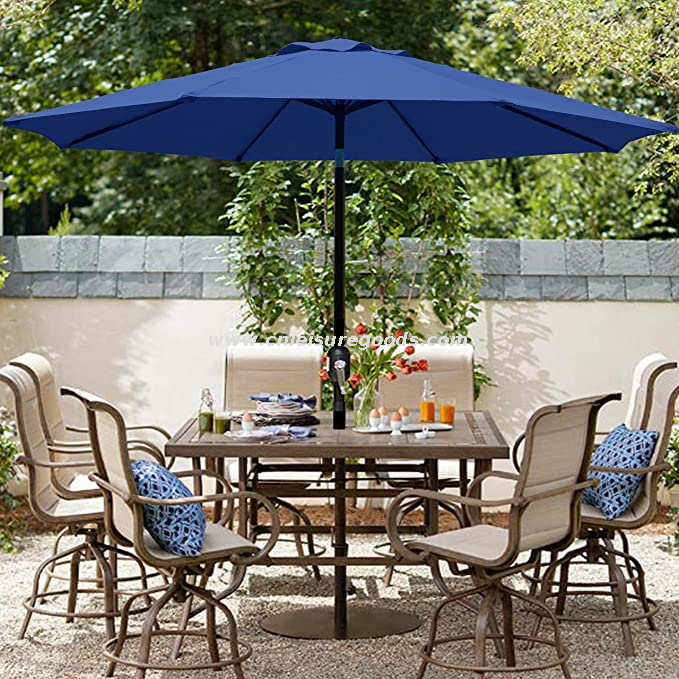 Uplion 10 Ft Big Waterproof Garden Market Table Umbrella Sunshade Umbrella for Outdoor Balcony Patio