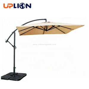 Uplion Luxury Quality Strong UV Waterproof 2.5m Square Outdoor Hanging Parasol Sunshade Umbrella Parasol