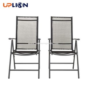 Uplion 7-Position Aluminum Chairs Wholesale Outdoor Adjust Folding Garden Dining Chairs