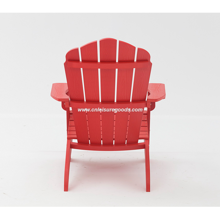 UPLION مصنع الجملة أثاث حديقة الشاطئ KD البلاستيك للطي كرسي آديرونداك في الهواء الطلق في كراسي خشبية