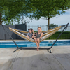 Uplion New style strong portable hammock adjustable hammock with stand 2 person portable hammock