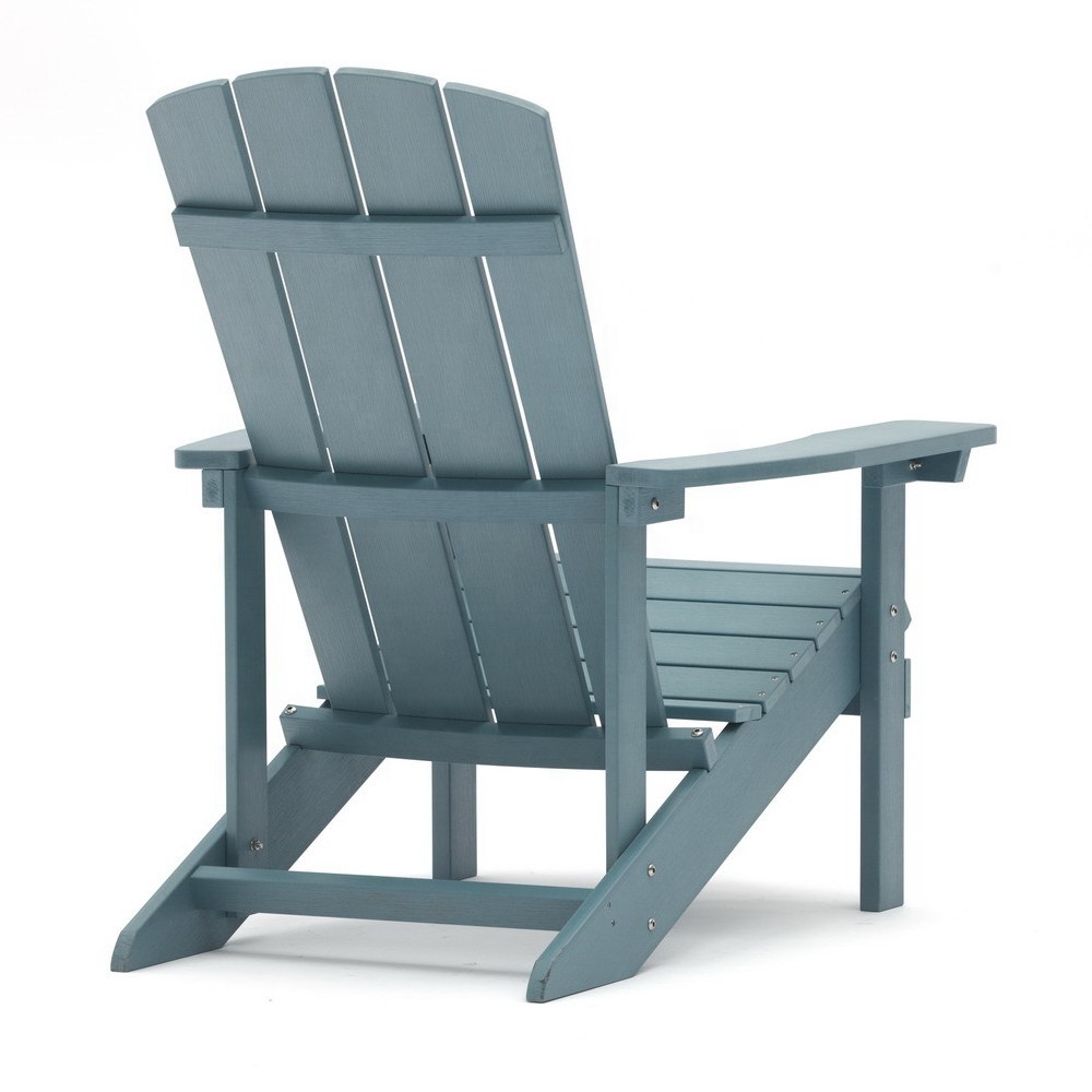 Uplion Oversized Patio Adirondack Chair Outdoor Lounger All-Weather Fade Resistant Plastic Wood Garden Chair