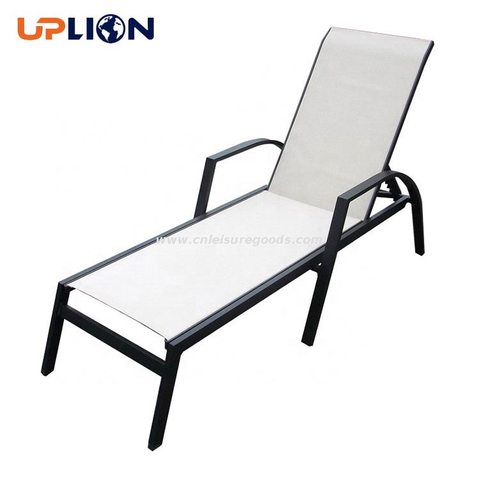 Uplion Outdoor Garden Swimming Pool Aluminum Metal Beach Chairs Sun Bed Chaise Lounger