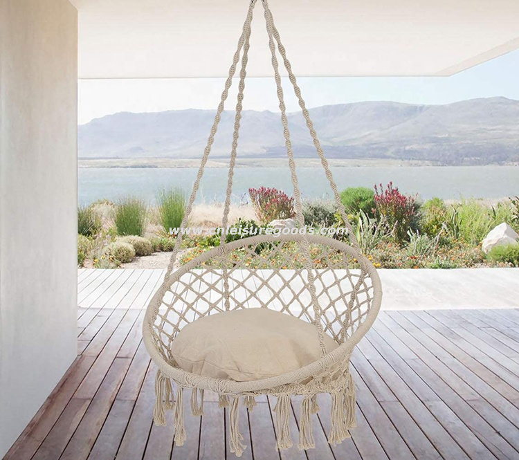 Uplion Outdoor, Bedroom, Patio, Yard, Deck Hammock Chair Hanging Indoor Swing Chair For Bedrooms With Cushion And Hardware Kits