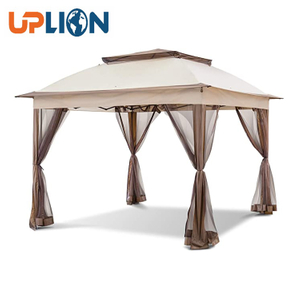 3x3M Manufacturer Supply Waterproof Portable Iron Gazebo Tent with Mosquito Outdoor Gazebo Canopy Shelter