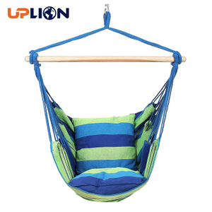 Uplion Hanging Hammock Chair with Soft Comfortable Cushion Indoor Outdoor Hanging Swing Chair