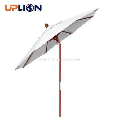 Uplion Mini 2M cadre en bois march&eacute; Parasol Patio ext&eacute;rieur Push-up Table dessus parasol de jardin