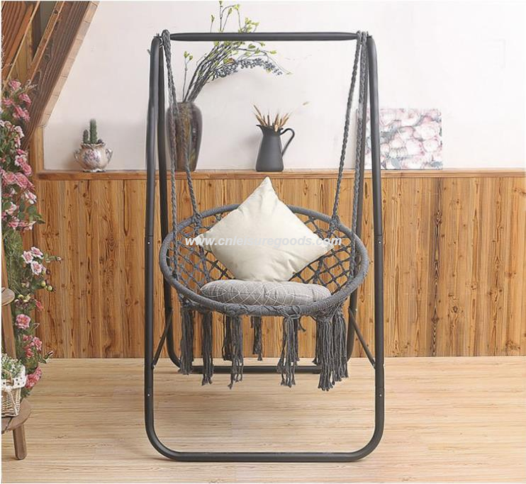 Uplion Outdoor Indoor Portable Steel Hammock Chair Hanging Hammock Swing Chair With Stand