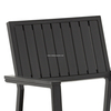 Uplion Outdoor Waterproof Plastic Wood Dining Chair With Armrest
