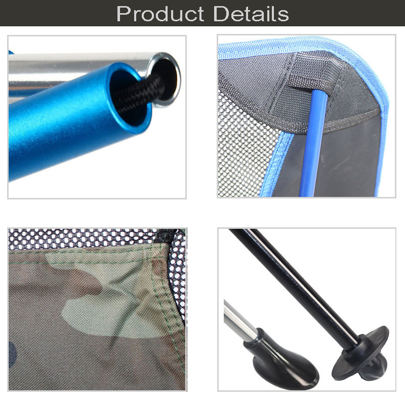 Uplion Ultralight Detachable Portable Aluminum Moon Chair Portable Outdoor Beach Camping Chair
