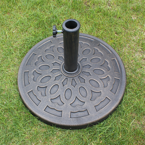Uplion Zwarte Zware Parapluhouder Outdoor Vrije tijd Ronde Parasol Paraplubak Basis van Hars