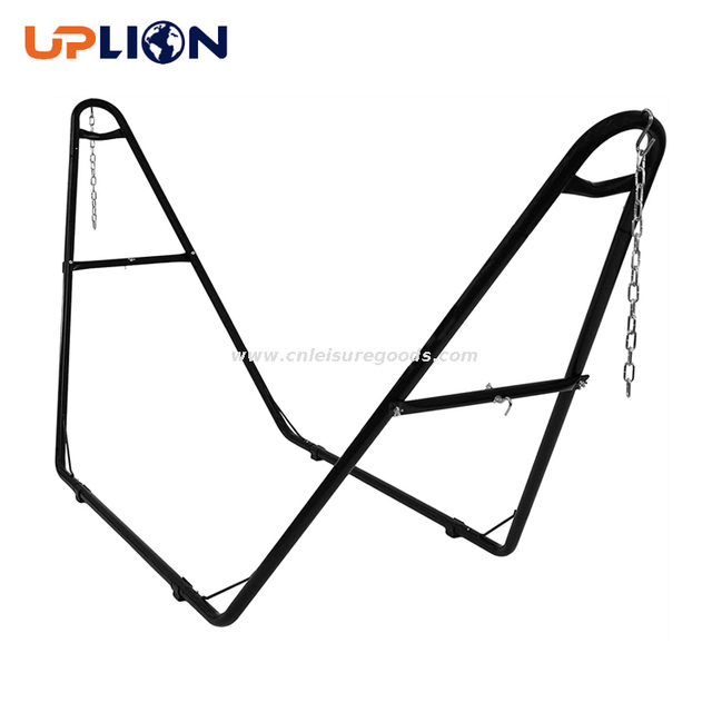 Uplion Outdoor Universal Multi-Use Heavy-Duty Steel Hammock Stand 2 Person 550-Pound Capacity Foldable Hammock Stand
