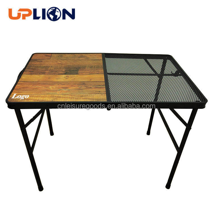 Outdoor camping barbecue essential guide and portable BBQ folding picnic table
