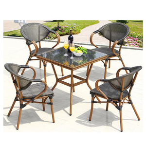 Uplion outdoor coffee shop dining furniture French Bistro tea Table sets