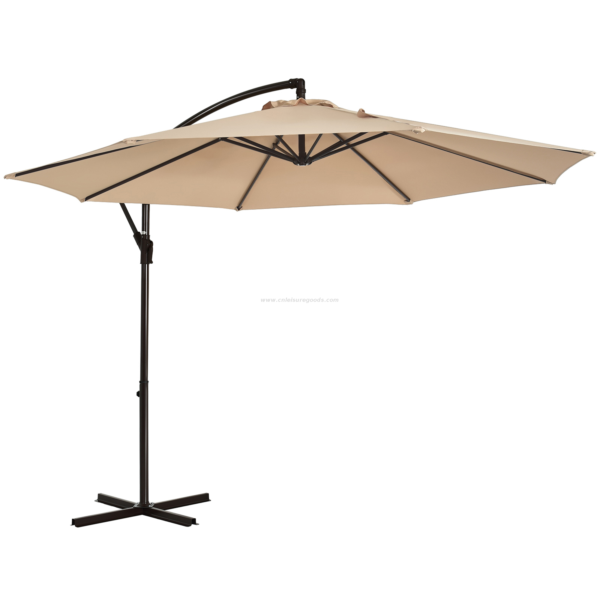 Uplion 10FT Garden Waterproof Cantilever Outdoor Umbrellas Offset Hanging Parasols Patio Umbrella