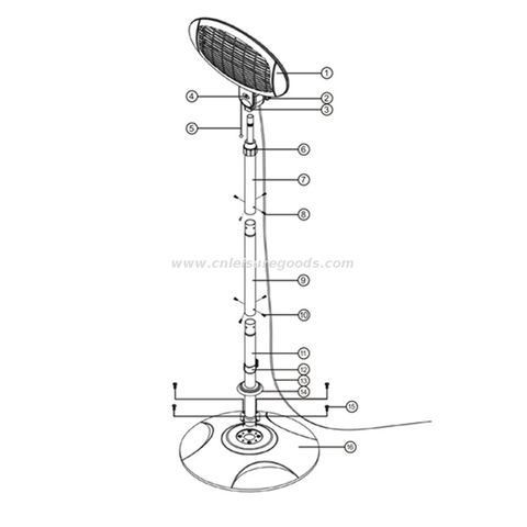 Calefacci&oacute;n el&eacute;ctrica especial transfronteriza de Amazon Mach, radiador Solar grande, calefacci&oacute;n el&eacute;ctrica Vertical, calentadores para exteriores