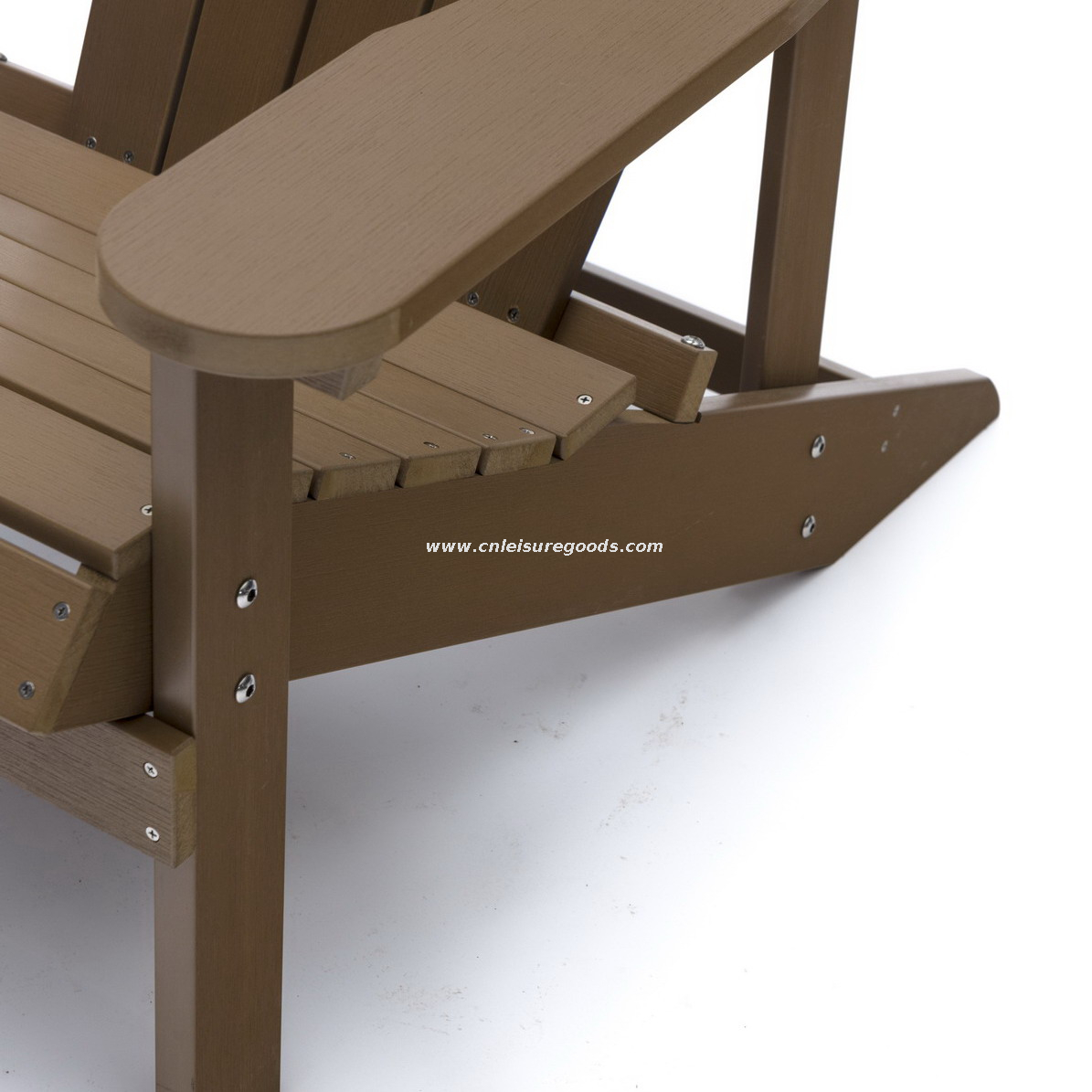 Uplion Modern Plastic Teak Wood Adirondack Chair For Backyard