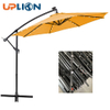 Uplion 3 Meters Large Commercial Garden Parasols with Solar Led Light Sun Umbrella Waterproof Outdoor Pool Banana Umbrella