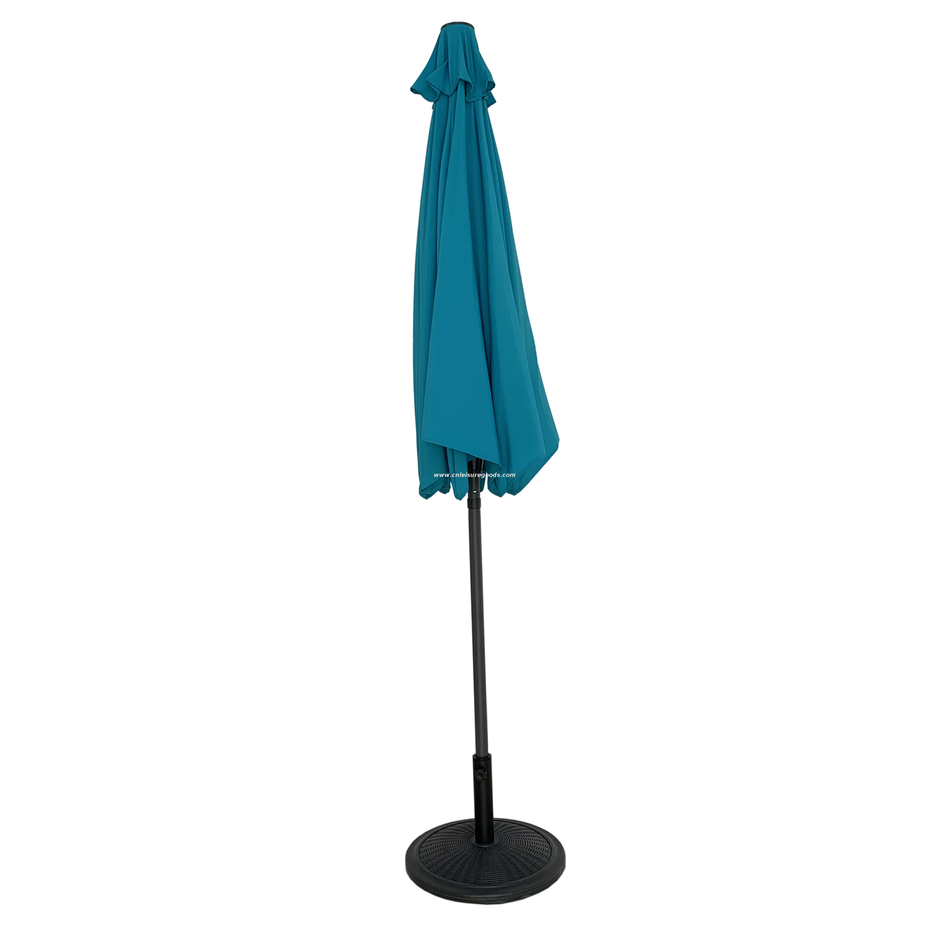 Aluminium Cafe Patio Outdoor Beach Furniture Umbrellas With Led Light