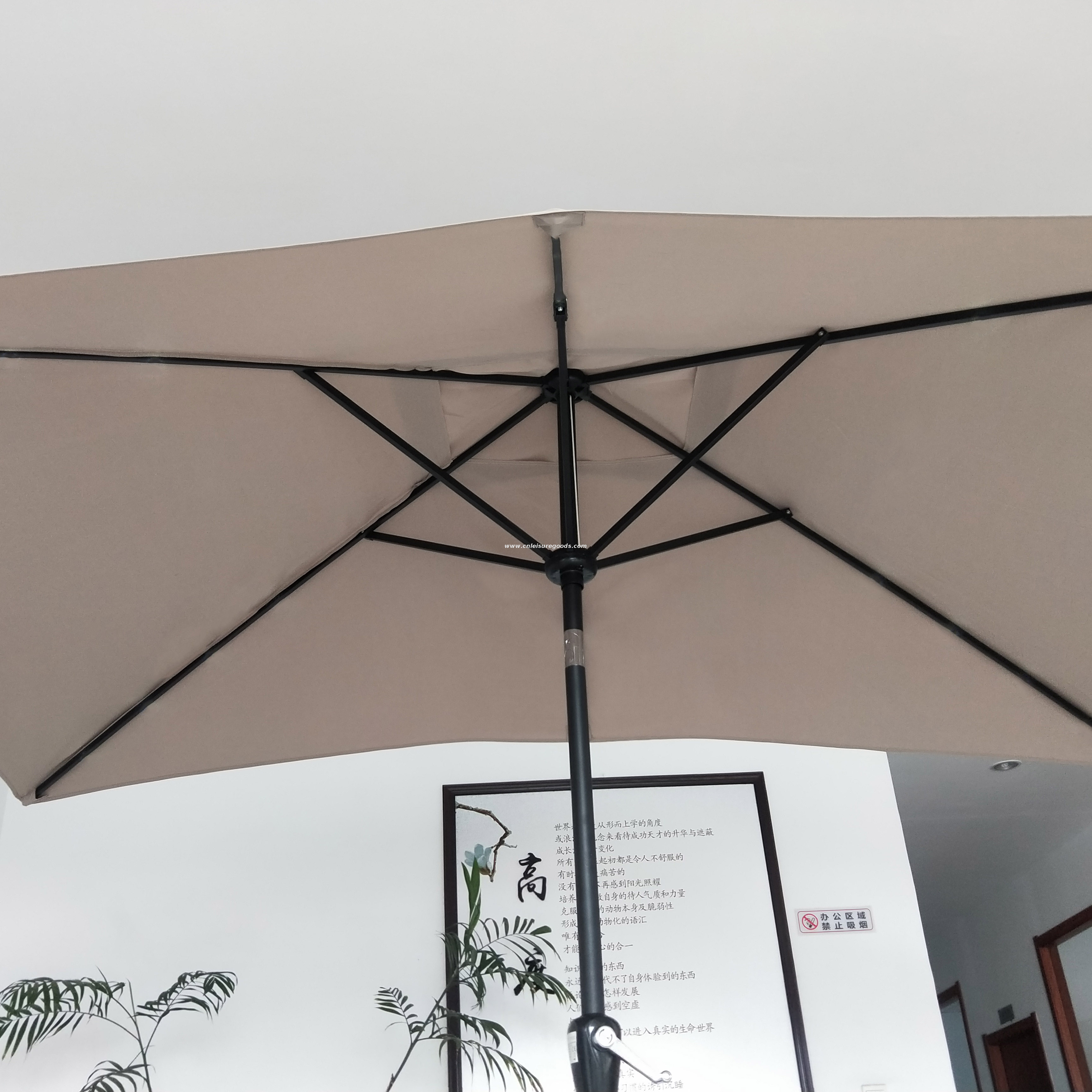 Factory Hot Sale 2x3 M Commercial Offset Large Patio Outdoor Canopy Rectangular Garden Umbrella