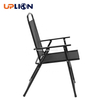 Uplion 6 Piece Black Patio Garden Set With Umbrella Table And Set Of 4 Folding Chairs