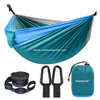 Uplion Portable Nylon Parachute Hammock With 2 Tree Straps Carabiners Backpacking Hiking Yard Garden Travel Light Weight Hammock