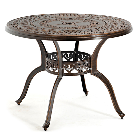 Европейская литая алюминиевая уличная мебель Uplion Garen, патио, кафе, стол и набор стульев