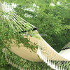 Uplion High Quality Swing Garden Cotton Hammock Indoor Outdoor Hanging Hammock With Macrame