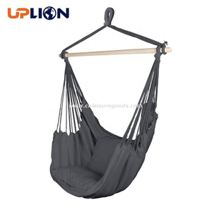 Uplion Hanging Hammock Chair Seat Cushions Included, Indoor Outdoor Single Seat Swing Chair