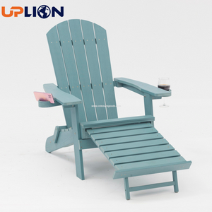 Uplion Wholesale Plastic Wood Adirondack Chair with and Cup Holder for Garden Backyard