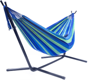Uplion New style strong portable hammock adjustable hammock with stand 2 person portable hammock