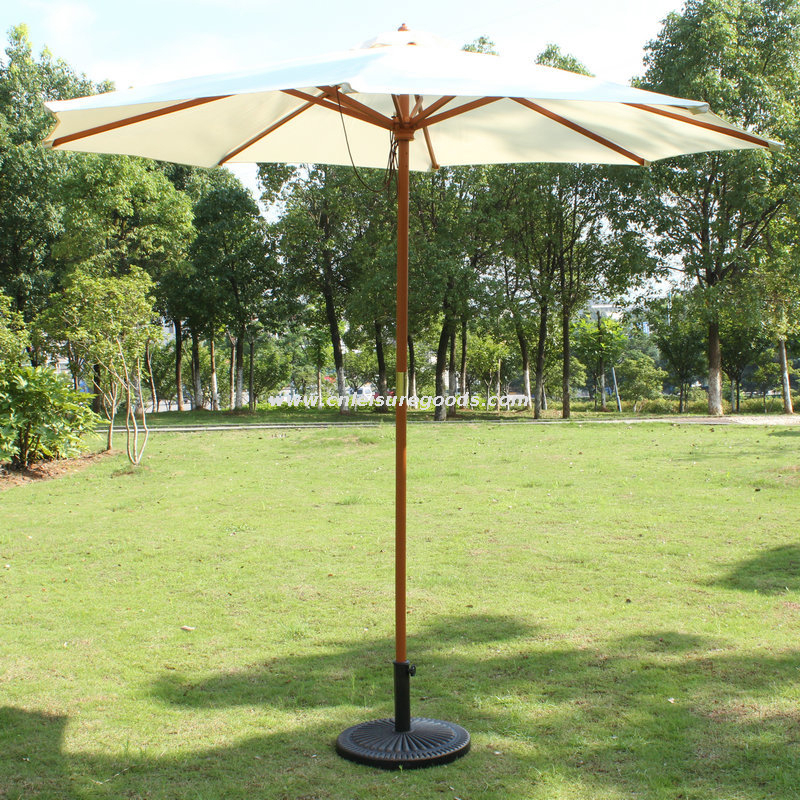 Uplion Market Street Beach Sun Garden Frames Wood Parasol Umbrella