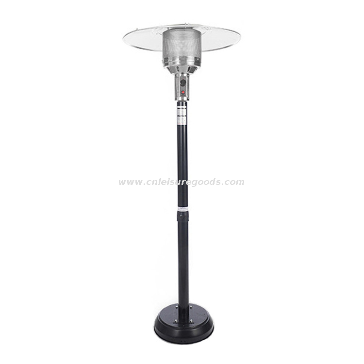 Restaurant Coffee Bar Stainless Floor Standing Umbrella Shape Gas Patio Outdoor Heater