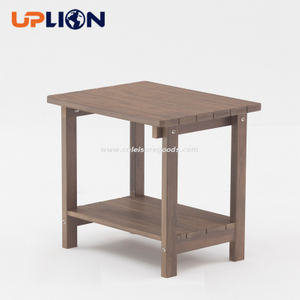 Uplion Outdoor Furniture Aluminum Plastic Wood Chair Garden Stacking Restaurant Chair