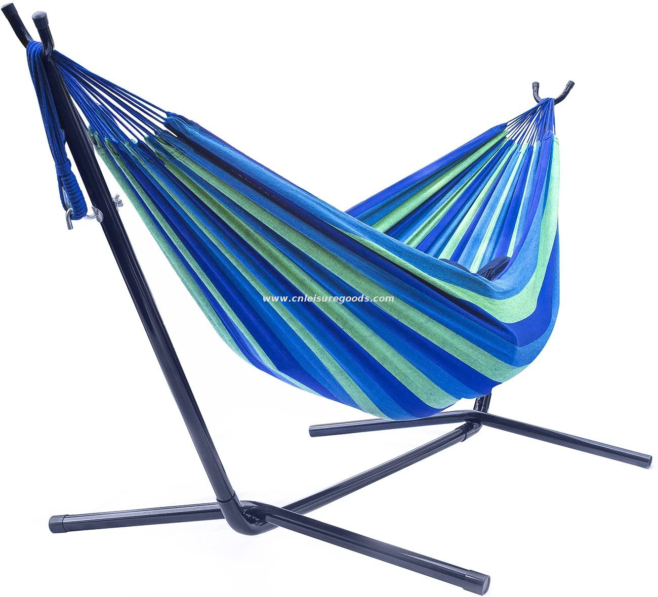 Uplion Double Hammock With Steel Stand 2 Person Adjustable Hammock Bed Storage Carrying Case Included Camping Hammock With Stand