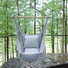 Uplion Patio Swing Hanging Hammock Chair with tassel Outdoor Indoor Cotton Poly Hammock Chair
