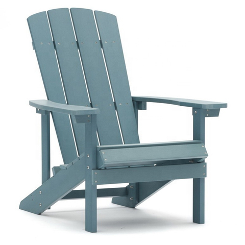 Uplion Oversized Patio Adirondack Chair Outdoor Lounger All-Weather Fade Resistant Plastic Wood Garden Chair