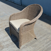 Uplion Garden Furniture Chair Single Dining Round Back Rattan Wicker Armchair